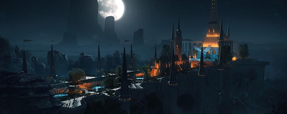 Abbey Of The Skies Night
